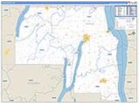 Yates, Ny Carrier Route Wall Map