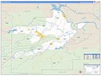 Yell, Ar Carrier Route Wall Map