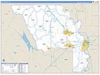 Yolo, Ca Carrier Route Wall Map