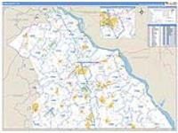 York, Pa Carrier Route Wall Map