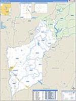 Yuba, Ca Carrier Route Wall Map