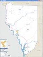 Zapata, Tx Carrier Route Wall Map