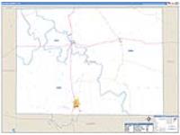 Zavala, Tx Carrier Route Wall Map