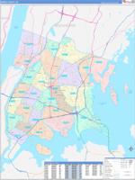 Bronx, Ny Wall Map
