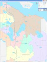 Cheboygan, Mi Wall Map