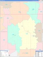Ida County, IA Wall Map Satellite ZIP Style by MarketMAPS - MapSales