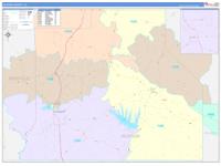 Jackson Parish (), La Wall Map