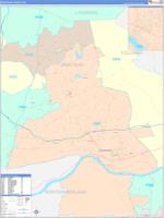 Montour, Pa Wall Map