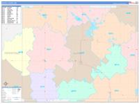 Murray County, MN Wall Map Satellite ZIP Style by MarketMAPS - MapSales
