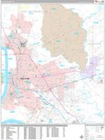 Baton Rouge Louisiana Zip Code Wall Map (Basic Style) by MarketMAPS ...