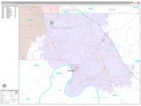 Clarksville Tennessee Zip Code Wall Map (Red Line Style) by MarketMAPS ...