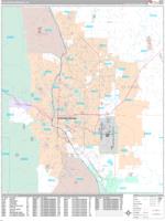Colorado Springs Colorado Zip Code Wall Map (Red Line Style) by ...