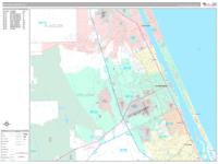 Daytona Beach Florida Zip Code Wall Map (Red Line Style) by MarketMAPS ...
