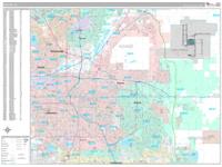 Denver Colorado Zip Code Wall Map (Red Line Style) by MarketMAPS - MapSales