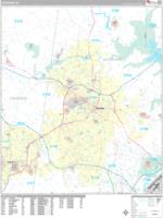 Durham North Carolina Zip Code Wall Map (Basic Style) by MarketMAPS ...