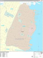 Hoboken Wall Map Zip Code