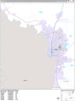 Laredo Texas Zip Code Wall Map (Basic Style) by MarketMAPS - MapSales