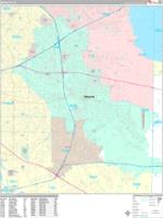 Mesquite Texas Zip Code Wall Map (Basic Style) by MarketMAPS - MapSales