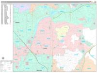 Orange California Zip Code Wall Map (Red Line Style) by MarketMAPS ...