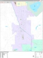 Perris California Wall Map (Basic Style) by MarketMAPS - MapSales