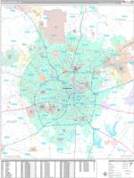 San Antonio Texas Zip Code Wall Map (Basic Style) by MarketMAPS - MapSales