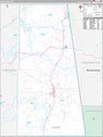 Adair, Ok Carrier Route Wall Map