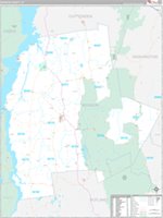 Addison Zip Code Addison County, VT Zip Code Wall Map Basic Style by MarketMAPS ...