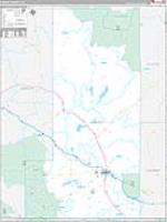 Albany, Wy Wall Map Zip Code