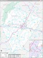 Albemarle, Va Carrier Route Wall Map