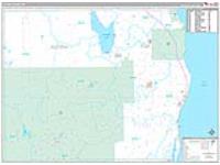 Alcona, Mi Carrier Route Wall Map