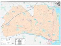 Alexandria County, VA Zip Code Wall Map Red Line Style by MarketMAPS ...