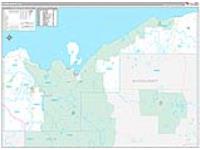 Alger, Mi Carrier Route Wall Map
