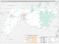 Allegany, Md Wall Map Zip Code