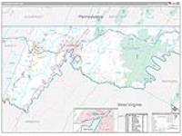 Allegany, Md Carrier Route Wall Map