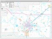 Allen, Oh Carrier Route Wall Map