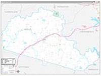 Amelia, Va Carrier Route Wall Map
