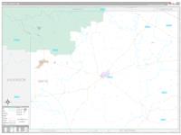 Amite, Ms Carrier Route Wall Map