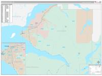 Anchorage County, AK Zip Code Wall Map Basic Style by MarketMAPS - MapSales