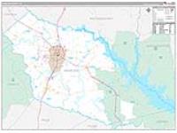 Angelina, Tx Carrier Route Wall Map