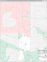 Apache County, AZ Zip Code Wall Map Red Line Style by MarketMAPS - MapSales