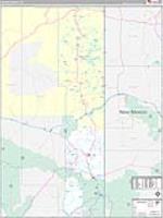 Apache, Az Carrier Route Wall Map