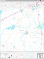 Archer, Tx Carrier Route Wall Map