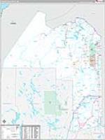 Aroostook, Me Carrier Route Wall Map