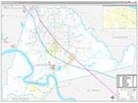 Ascension Parish (), La Carrier Route Wall Map