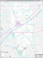 Ashland, Oh Carrier Route Wall Map