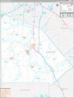 Atascosa, Tx Carrier Route Wall Map