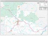 Athens, Oh Carrier Route Wall Map