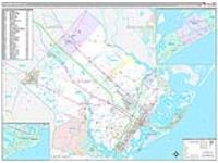 Atlantic, Nj Carrier Route Wall Map