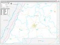 Attala, Ms Carrier Route Wall Map
