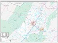 Augusta, Va Carrier Route Wall Map